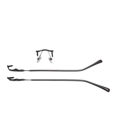 Dookaa glasses brick glasses glasses 1 pair of metal glasses brackets nose brick replacement set 1-hole repair set for borderless glasses black
