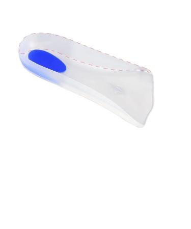 Cushion Heel Inserts Silicone Extra Soft Shock Absorption Cushion Liner Women Soft Daily for Spurs and Heel Blister Prevention(Medium) Clear