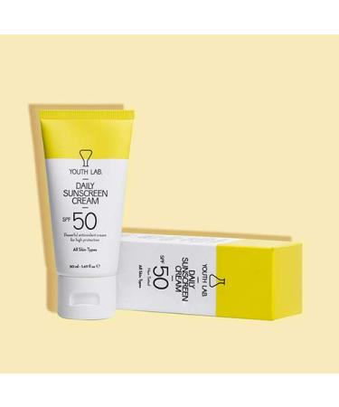 Daily Sunscreen Cream SPF 50 - Non-Tinted All Skin Types - 50ml | Shop Online Worldwide - Buy Online on GoSupps.com