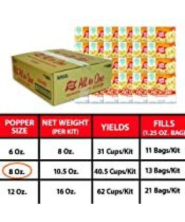 JOLLY TIME All-in-One Popcorn Kit with Kernels, Oil, and Salt for Movie Theater or Air Popper Machines (24 Pack, 8oz Kettle) - 10.5 oz (Pack of 24) - Buy Online on GoSupps.com