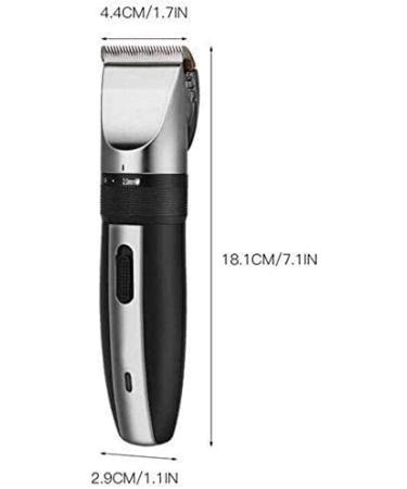 Professional Cordless Hair Clipper - Low Noise Rechargeable Haircut with Titanium Ceramic Blade | Adjustable 0.8-2mm Electric Shaving - Ideal for Easy Home Grooming - Buy Online on GoSupps.com