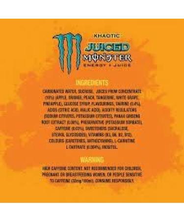 Monster Khaotic Energy Drink PM 500 ml - Buy Online on GoSupps.com