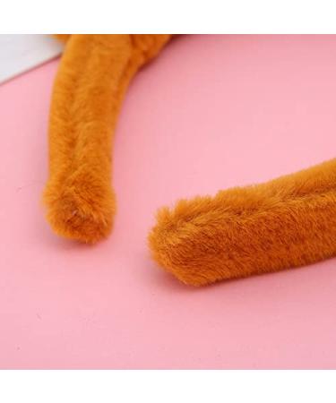 2Pack Tiger Ear Headbands - Cute Fashion Fluffy Soft Plush Headwear for Women & Girls - Buy Online on GoSupps.com