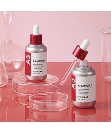 MEDIINLAB A3 Ampoule Oil Control Serum for Face with Hibiscus Extract 1.01fl.oz/30ml Clarifying Essence for Sensitive Skin Trouble care Reduces appearance of blemishes Korean Skincare - Buy Online on GoSupps.com