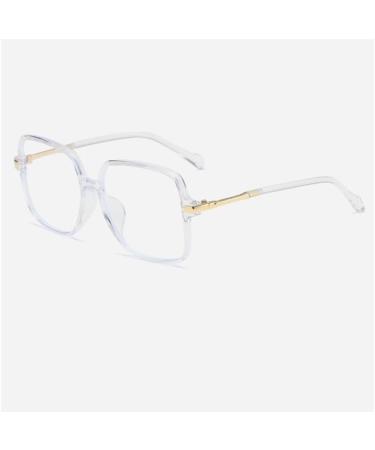 Shop Oversized Square Reading Glasses - Blue Light Blocking Anti Eyestrain +200 Transparency - Buy Online on GoSupps.com