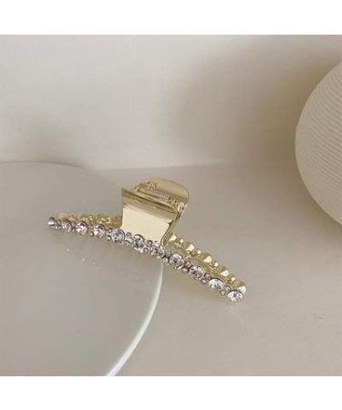 Shark clip hair claws 1PC 2021 Korea Elegant Crystal Imitation Pearl Women Hair Claws Hairpin Crab Metal Geometric Hair Clips Barrettes (Color : B) (Color : B) - Buy Online on GoSupps.com