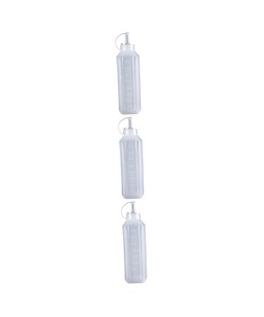 Zerodeko 3 Pcs Squeeze Sauce Bottle Syrup Bottle Food Grade 25x8x6cmx3pcs Whitex3pcs