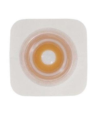 51421040BX - Natura Moldable Durahesive Skin Barrier Accordion Flange with Hydrocolloid Flexible Collar Opening 7/8 to 1-5/16 (22 33mm) Flange 2-1/4 (57mm)