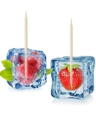 Buy Bamboo Wooden Toothpicks | 1000-Piece Large Round Toothpicks in Clear Box | Sturdy Double-Sided for Parties Appetizers Barbecue & Teeth Cleaning - Buy Online on GoSupps.com