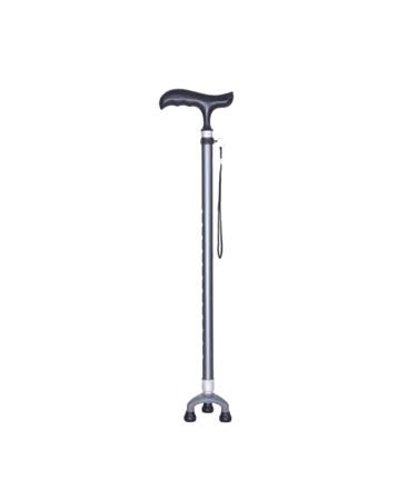 ATHUAHLR Crutches Multifunctional Crutch for Elderly Adjustable Outdoor Handle Walking Handle Walking Stick Aluminum Alloy Telescopic Senior Mountaineer (Color : Silver Grey)