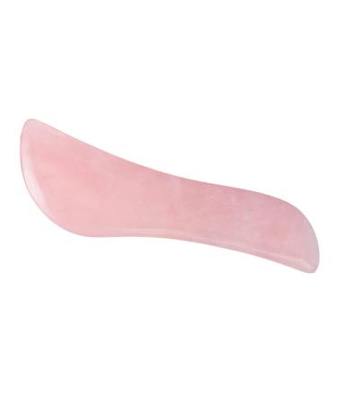 1pc Jade Gua Sha Scraper - Scraping Massage Tools for Facial & Body Care | Rose & Hibiscus Stone Beauty Roller | Spa Board 11.5*3cm - Buy Online on GoSupps.com