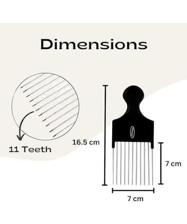 Fine Lines - Combs kit - Afro Comb Lift Comb and Pin Tail Comb - Create you Afro Lifestyle - Wet or Curly Hair - Thick Plastic and Iron Black antistatic comb - Afro Hair Combs Metal Tail - 3 Pack - Buy Online on GoSupps.com