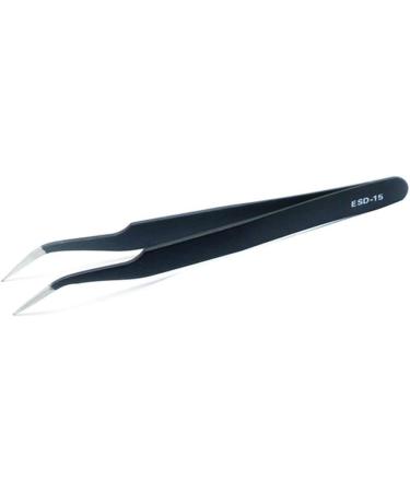 Dajidafu Stainless Steel Tweezers Anti-static Curved Nail Art Picking Pointed Rhinestones Nippers Elbow Precision Tools - Buy Online on GoSupps.com