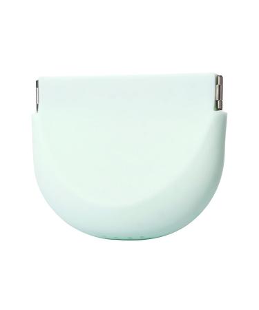 Sleek Soft Silicone Retainer Holder Stylish Portable Retainer Case with Vent Holes Slim Night Guard Case for Travel Compact Aligner Case Compatible with Invisalign (Mint Green)
