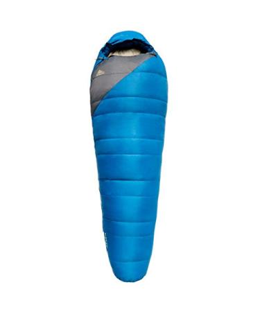 Kelty Cosmic 20 Degree 550 Down Fill Sleeping Bag for 3 Season Camping, Premium Thermal Efficiency, Soft to Touch, Large Footbox, Compression Stuff Sack Lyons Blue/Dark Shadow Regular