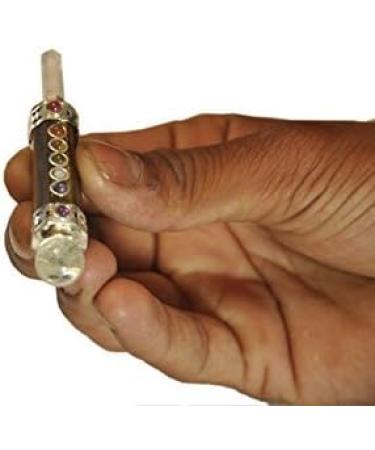 Jet International Tiger Eye Mini Chakra Stick - 3-3.5 Inch Healing Wand for Spiritual Therapy - A++ Quality Crystal from India - Buy Online on GoSupps.com