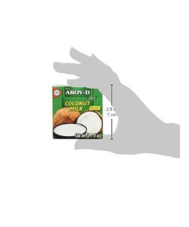 Aroy-D 100% Coconut Milk Mini 5.1oz - Pack of 6 | Gluten-Free, Vegan | 30.6 Fluid Ounces Total - Buy Online on GoSupps.com