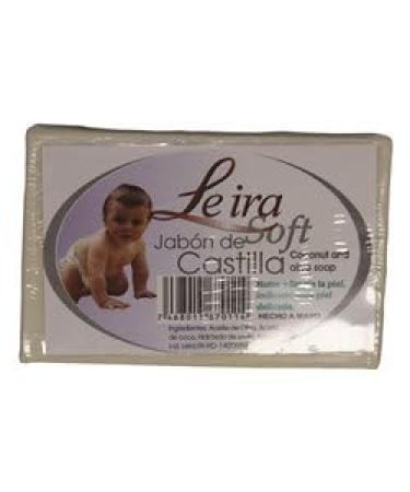 Jabon de Castilla Leira Soft Castile Soap 90g | Hypoallergenic Soap for Sensitive Baby Skin | International Shipping Available - Buy Online on GoSupps.com