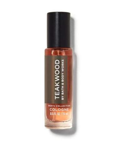 Bath and Body Men's Cologne Spray Mahogany Teakwood Mini Cologne 15 mL 0.5 Fl Oz Travel Size