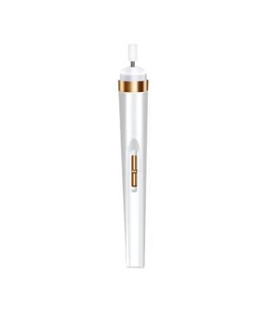 dijiusidy ABS Electric Nail Drill Handheld USB Charging 2 Gear Adjustable Replacement 1W Manicure Pedicure Grinder Mill Polishing Pen White