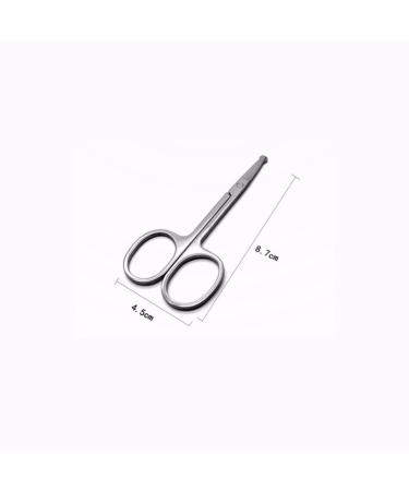 Professional Facial Hair Scissors | Stainless Steel Brow & Beauty Scissors for Eyebrows Eyelashes Nose & Ear Hair Trimming - Buy Online on GoSupps.com
