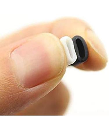 100 PCS Black White Silicone Cord Locks Toggles Lanyard for Drawstrings - Adjustable Buckle Elastic Cord Adjuster for Masks - Non Slip Stopper for Adults & Children - Buy Online on GoSupps.com