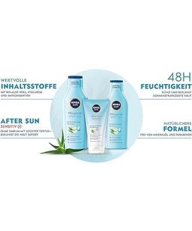 Nivea Sun Nursing After Sun Lotion 400ml | Organic Aloe Vera & Hyaluron | 48h Moisture & Skin Calming Effect - Buy Online on GoSupps.com