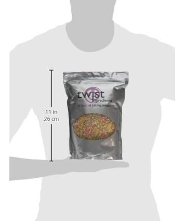 Twist Ingredients - Vermicelli Multicoloured - 800g in a resealable pouch. These multicoloured strands are perfect for topping ice creams cakes and bakes. (Multicoloured) - Buy Online on GoSupps.com