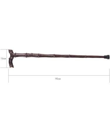 Crutch Red Wood Walking Stick Solid Wood Cane Ebony Wood Carving Bamboo 90 cm crutch-11.19 Ideal for Men or Women with Active Outdoor Lifesty Handmade Smooth Sailing - Buy Online on GoSupps.com