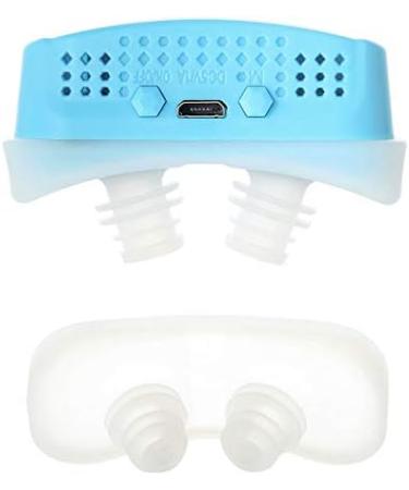 AISHFP Electric Anti-Snore Device | USB Rechargeable Stop-Snoring Device for Comfortable Sleep | Blue - Buy Online on GoSupps.com