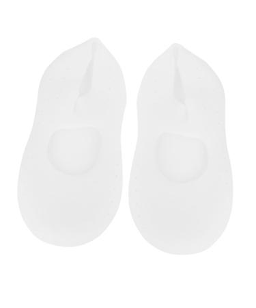 jojofuny 1 Pair Pedicure Sock Anti- Silicone Moisturizing Socks Gelt Heel Protectors Sox Toe Sock Cracked Protector Sock Heel Repair Sleeve White Anti-Split Sleeve Men and Women Cosmetic White L
