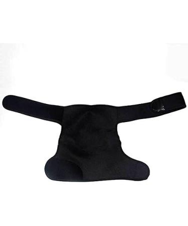 Hoadoek Shoulder Support Brace Back Guard Strap Wrap Belt Band Pads Single Shoulder Adjustable Breathable Sports Care Guard Protect left shoulder support black - Buy Online on GoSupps.com