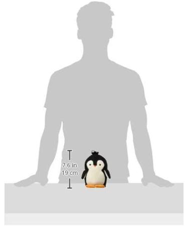 TrustyPup Tough N Fun Plush Toy for Dogs - Strong 'N Silent, Medium Ultrasonic Squeaker Toy - Penguin (Black) - Buy Online on GoSupps.com