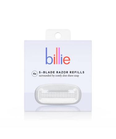 Billie Razor Refills 5-Blade Refill - 4 Count 4 Count (Pack of 1)