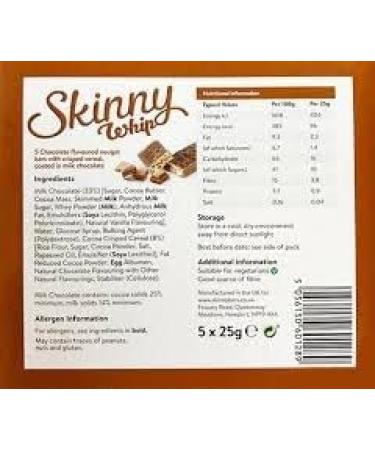 Skinny Bars Whip and Crunch x 15 - Mixed Flavoured Hamper | Low-Calorie Snack (Under 100 Calories) - Buy Online on GoSupps.com