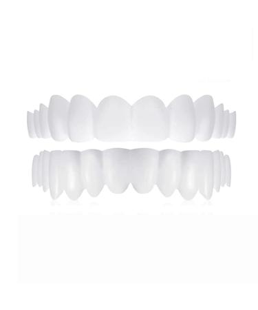 Brigtviee dental panel for plug in for upper and lower teeth wrong teeth perfect smile comfortable fit flexible braces white of the teeth