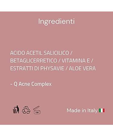 Q1 Q-Acne Complex Cleansing Kit Complete Acne Treatment Kit | Face Cream with Salicylic Acid and Cleansing Soap for Blackheads and Brufoli Effective Action Against Acne Ormonale and Jeanile - Buy Online on GoSupps.com