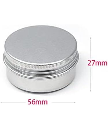 Buy 24-Piece 50ml Silver Aluminum Screw Cap Containers - Perfect for Cosmetics & Creams | Eco-Friendly Storage Solution - Buy Online on GoSupps.com