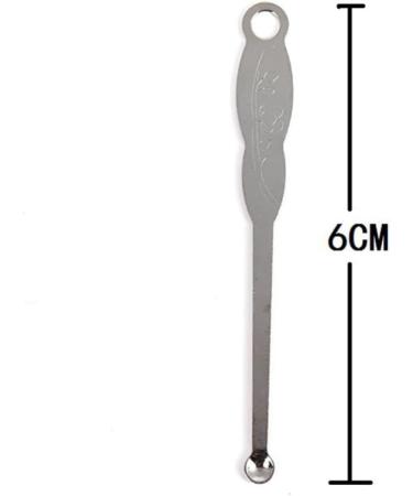 200pcs Stainless Steel Ear Wax Removal Spoon - Portable Ear Pick Scoop - Silver 6*0.6cm - Buy Online on GoSupps.com