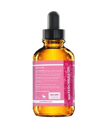 Leven Rose Watercress Organic Seed Oil - 100% Pure Arugula Oil for Hair Growth & Skin Detox - 1 oz - Buy Online on GoSupps.com