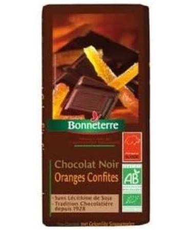 BONNETERRE Dark Chocolate with Candied Oranges 100G Organic - - Buy Online on GoSupps.com