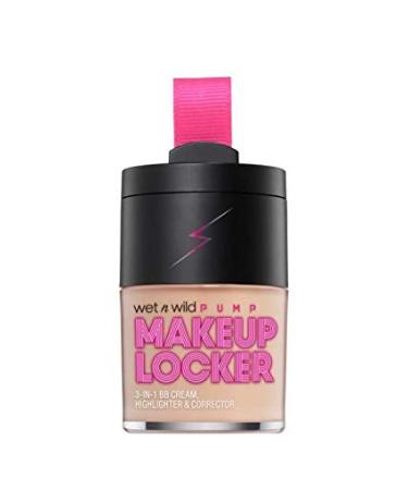 Wet N Wild Makeup Locker- 3-In-1 Sheer BB Cream  Highlighter & Corrector (173A Fair Light)