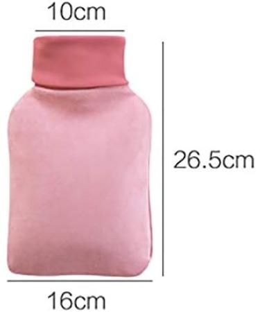 Maies 1000ml Durable Heat Bottle with Suede Cover - Portable Hand & Foot Heat Bag for Pain Relief | Classic PVC Design - Buy Online on GoSupps.com