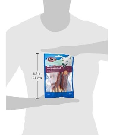 Denta Fun Duck Chewing Rolls - 12 cm 10 Pieces (80 g) - Premium Dog Chews for Healthy Teeth | International Shipping - Buy Online on GoSupps.com