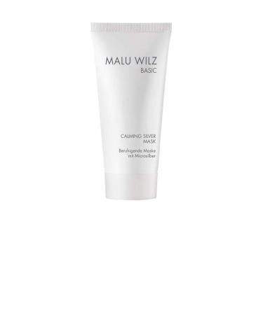 Malu Wilz Calming Silver Mask 50ml vegan i face mask women i Soothing facial masks care for irritated skin i maintains the skin smooth-tender
