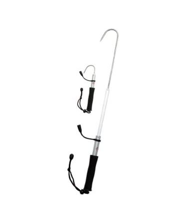 Rapala - Telescopic gripper Proguit Fishing Gaff - fishing gripper made of aluminum - light fishing accessories - with hook protection - ergonomic handle - 25cm inserted 60cm extended - gray/black