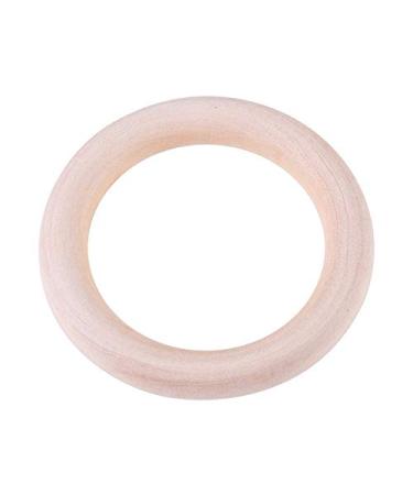 Yicare 10-Piece Baby Wooden Teething Rings - 70mm Handicraft Rings for Babies | Safe Wood Teethers & DIY Craft Bracelet - Buy Online on GoSupps.com
