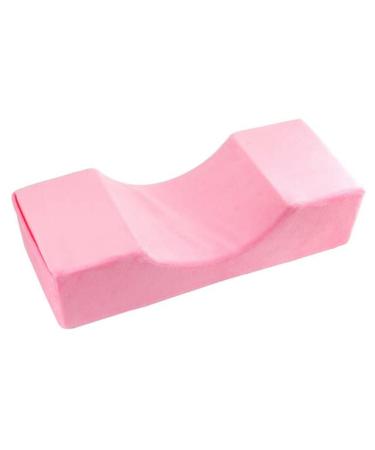 Koolouispoper Grafted Eyelash Extension Pillow Neck Support Eyelash Pillow Soft Memory Foam U Shape Lash Pillow Makeup Salon with Pocket (Pink)