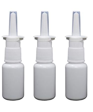 Pharma-Quality Empty Nasal Pump Sprayers 20ml (2/3rds oz) 3-Pack
