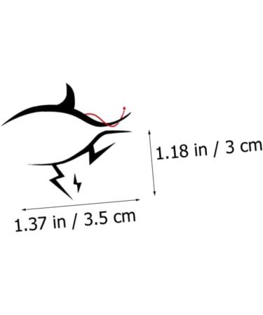 FOMIYES 20 Pairs Halloween Eyeliner Stickers Decor Eyeliner Decals Self-adhesive Eyeliner Stickers Prom Miss 1 count (Pack of 1) Blackx5pcs - Buy Online on GoSupps.com